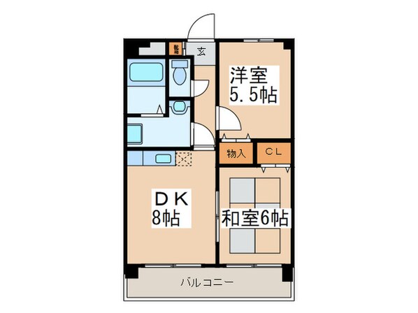 トゥリアノンマンションの物件間取画像